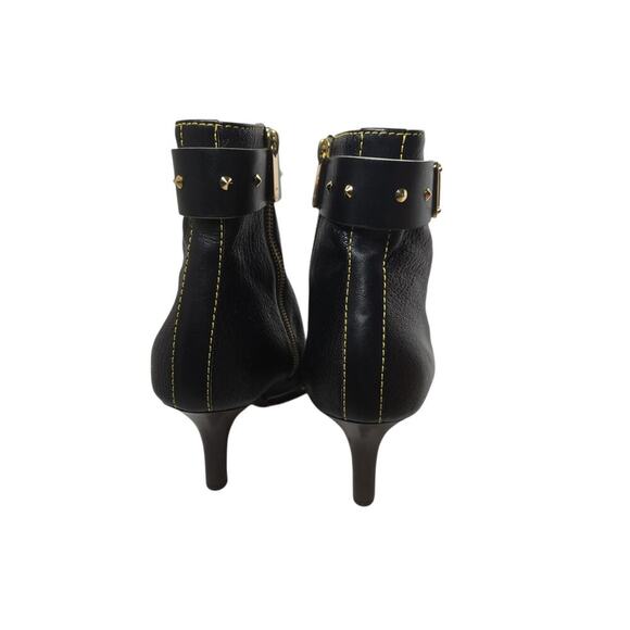 Louis Vuitton Suhali Leather Stud Pointed Ankle Boots Size 37.5 - Picture 4 of 12
